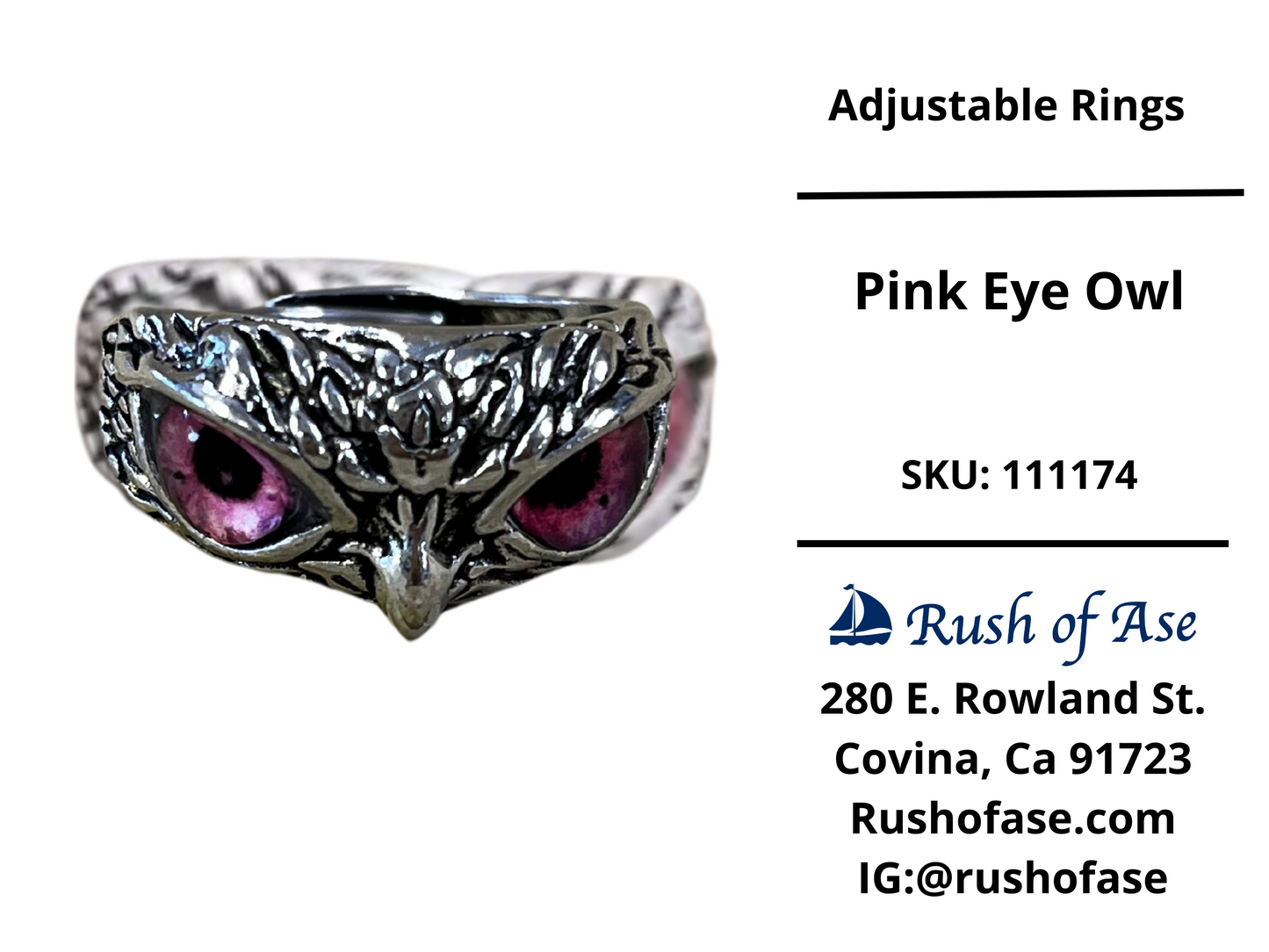 Rings | Adjustable Rings | Owl Rings