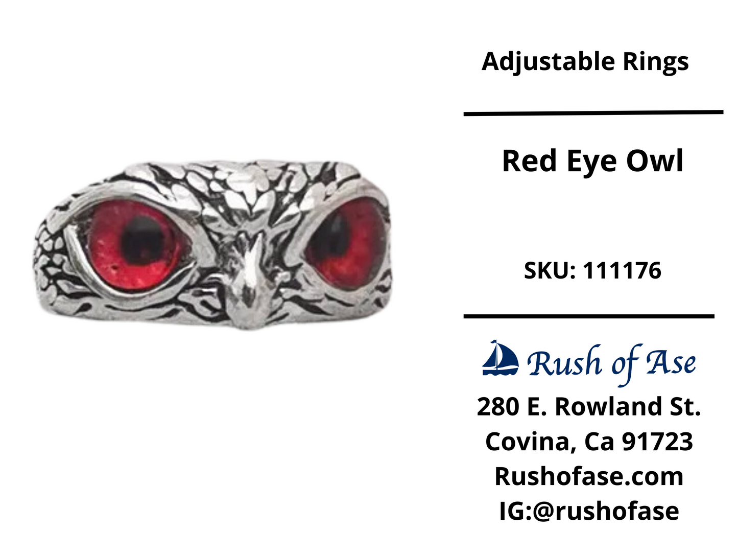 Rings | Adjustable Rings | Owl Rings