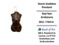 Stone Goddess Pendant Necklace