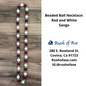 Necklaces | Orisa Beaded Ball Necklaces | Sango - Red and White [FREE SHIPPING USA]