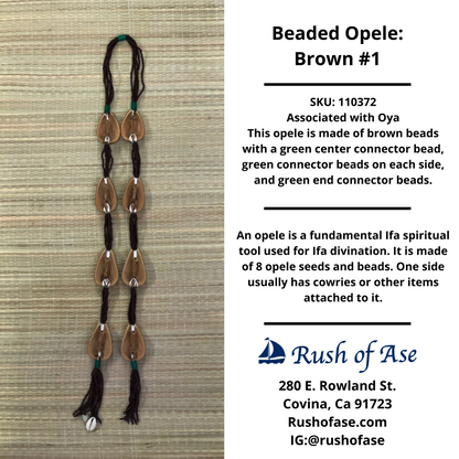 Opele Ifa | Beaded Opele | Brass Opele [FREE SHIPPING USA]