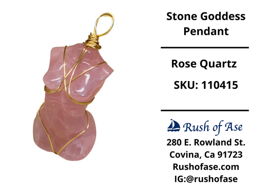 Stone Goddess Pendant Necklace