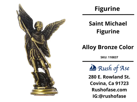 Figurine | Saint Michael Figurine | Alloy Bronze Color