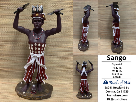 Orisa Statues | Sango Resin Statue - 20" | Style 6-4