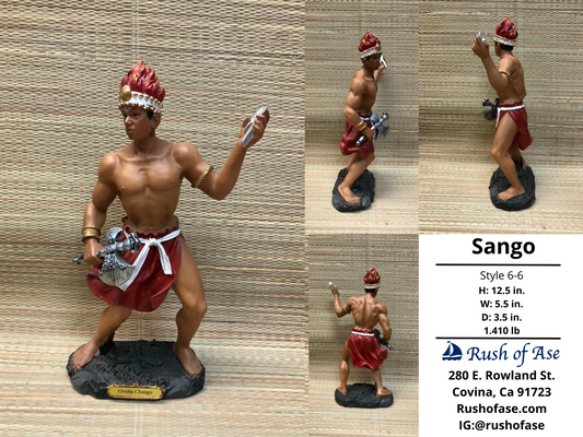 Orisa Statues | Sango Resin Statue - 12" | Style 6-6