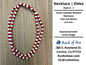 Ifa Necklace | Single Strand Large Cylinder Beaded Necklace| Sango