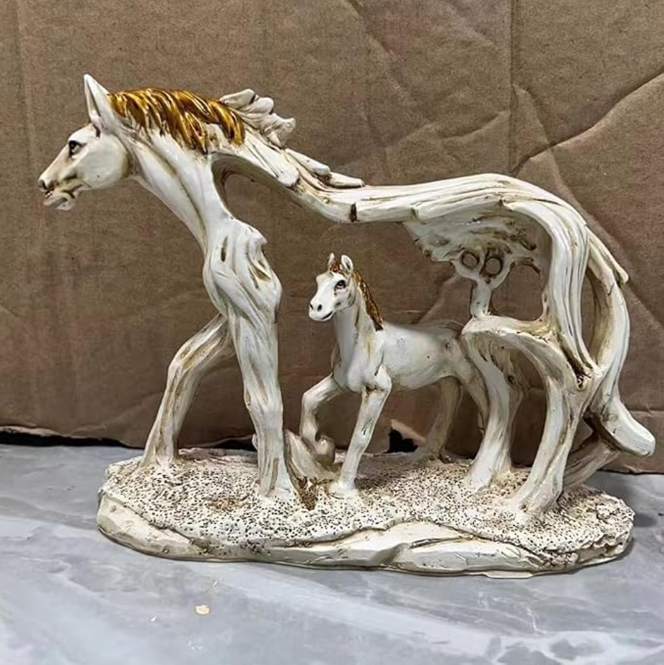 Hollow Galloping Horse Resin Statue