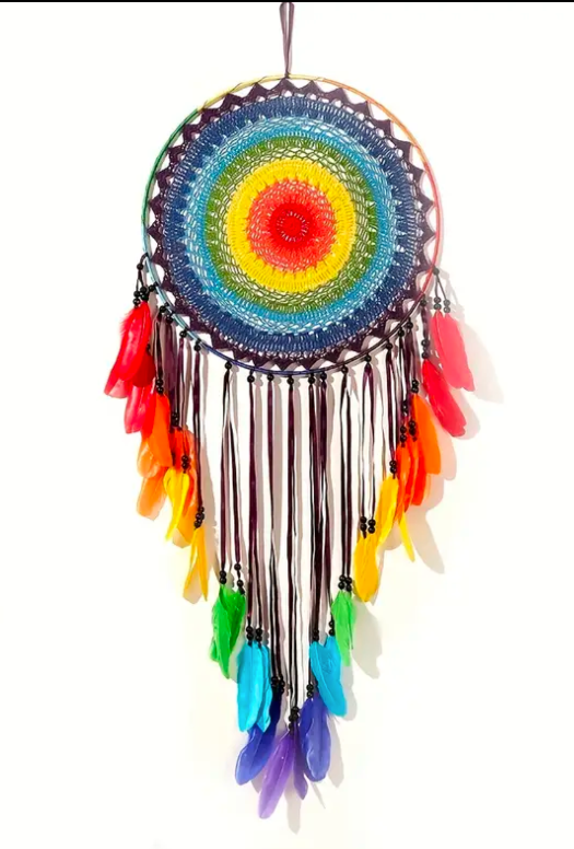 Dreamcatcher | Multicolor Goose Feathers