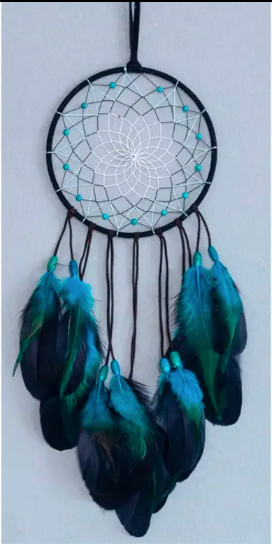 Dreamcatcher | Lotus Black and Blue Dreamcatcher