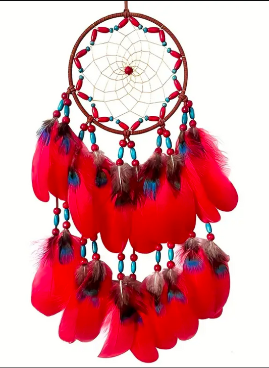 Dreamcatcher Feather and Beads