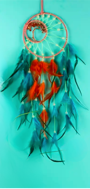 Dreamcatcher Luminous Beads, Feathers, and Stones