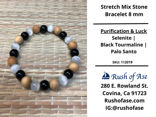 Stone Bracelet 8mm | Stretch Mix Stone Bracelet