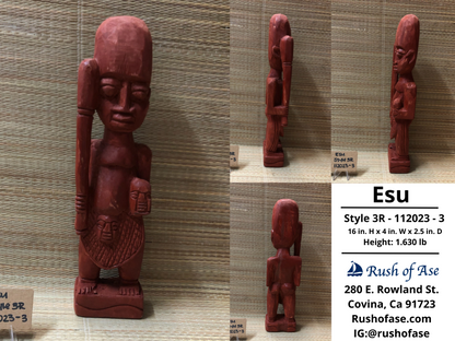 Orisa Statues | Esu Wood Statues - Style 3R