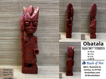 Orisa Statues | Obatala Wood Statue - Style 3R1