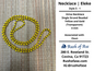 Necklaces | Eleke | Orisa Necklace - Single Strand Beaded Necklace - 4mm | Osun - Style 5-1
