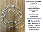 Necklaces | Eleke | Orisa Necklace - Single Strand Beaded Necklace - 4mm | Obatala - Style 8-2