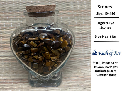 Stones | Stones in Heart Jar - 5 oz