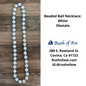 Necklaces | Orisa Beaded Ball Necklaces | Obatala - White [FREE SHIPPING USA]
