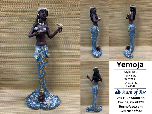 Orisa Statue | Yemoja Resin Statue - 19" | Style 10-3