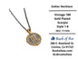 Necklace | Zodiac Necklaces | Vintage 18K Gold