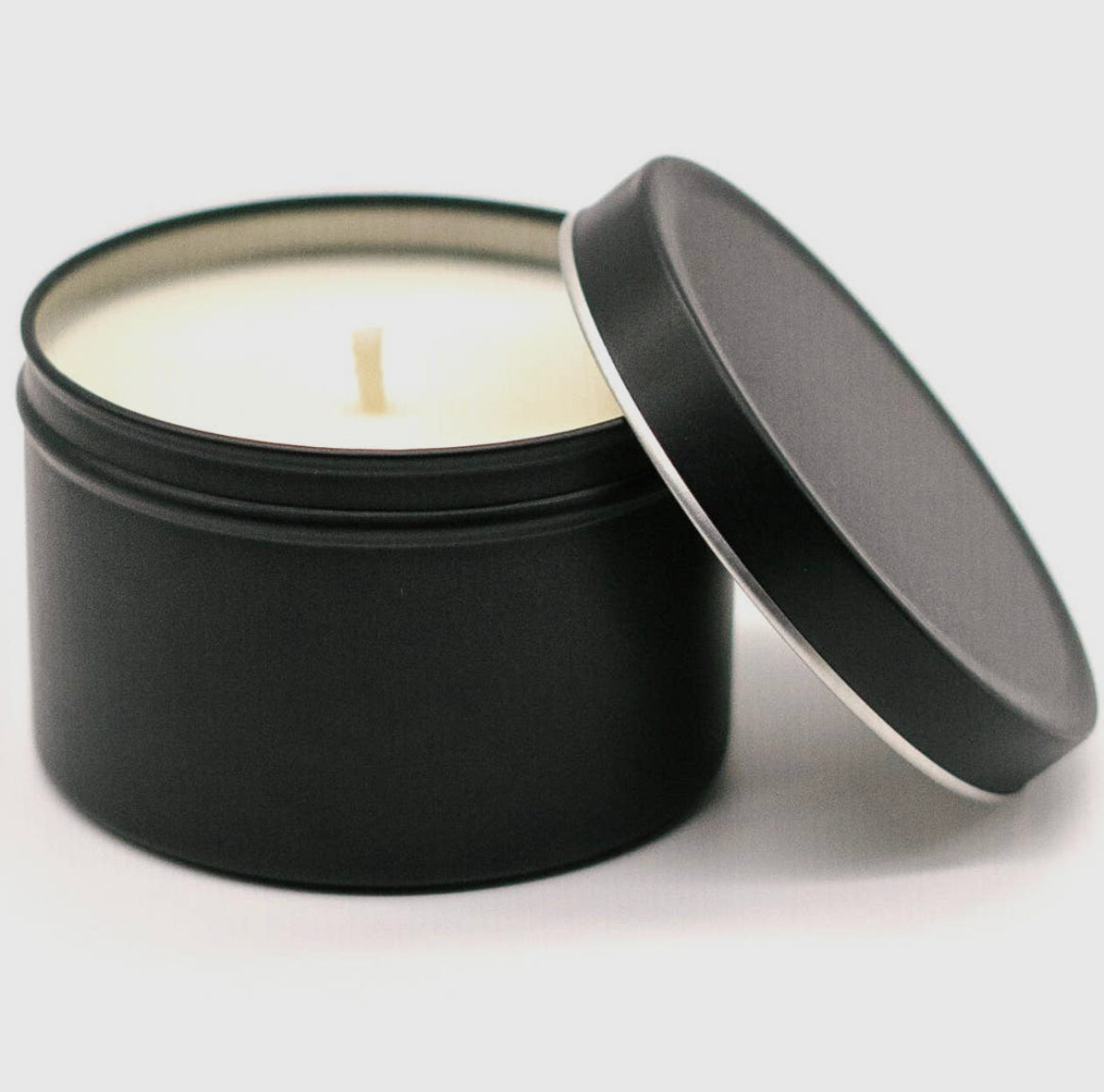 Candles | Black Tin Soy Candles - 4 oz