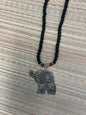 Necklaces | Stone Necklaces | Lava Rock and Carnelian Necklace - Elephant