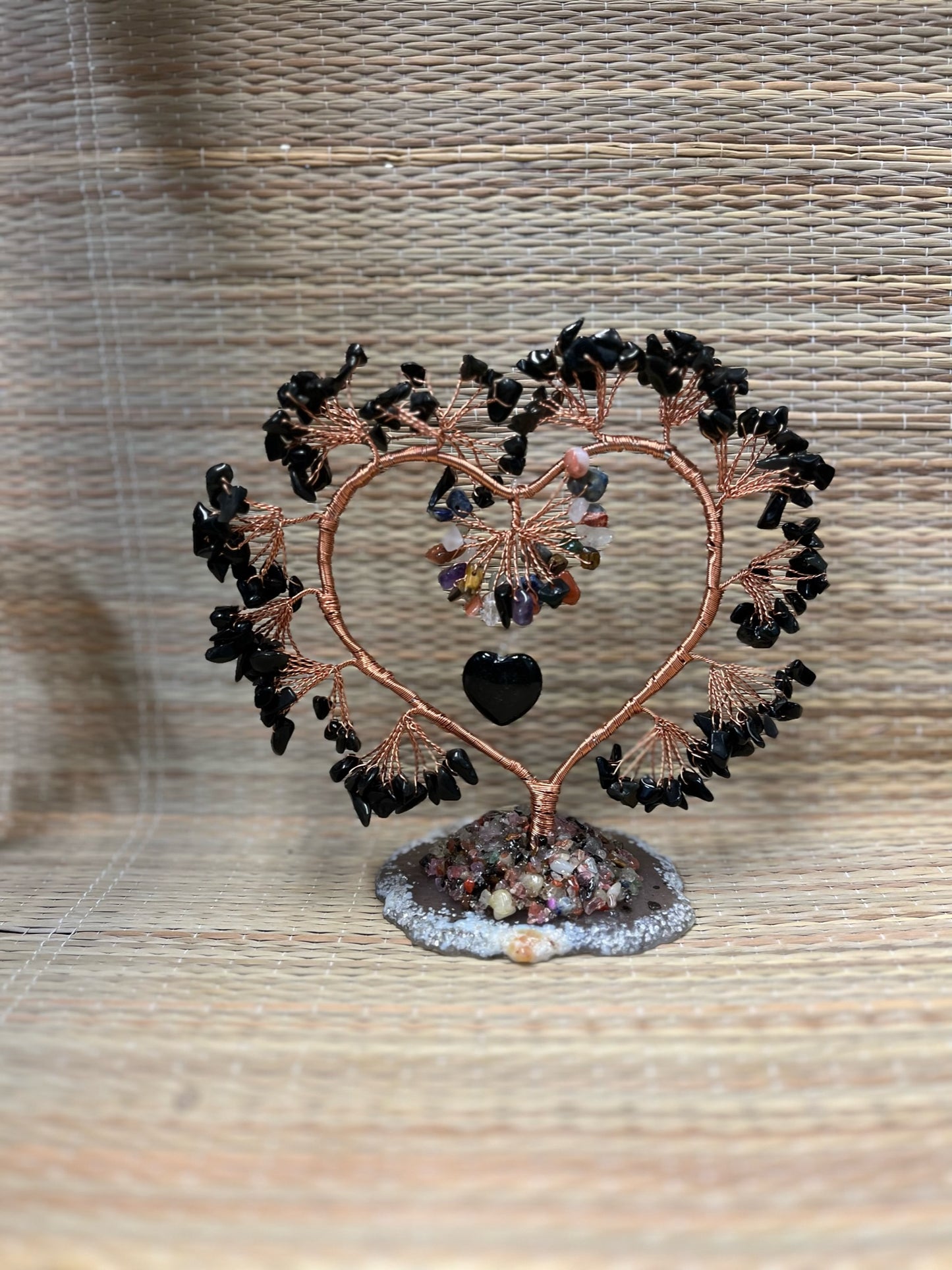 Stones | Stone Copper Wire Heart Tree