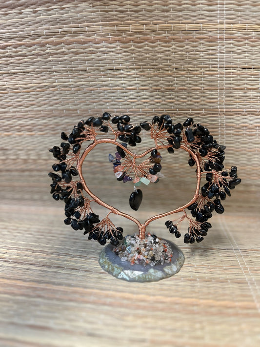 Stones | Stone Copper Wire Heart Tree