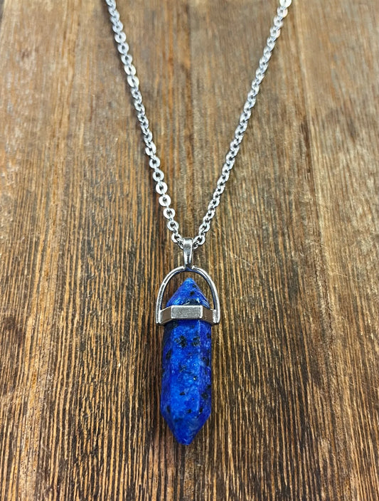 Stone Necklaces | Lapis Lazuli Hexagonal Pendant