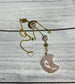 Stones | Charm Suncatcher with Stone Crescent Moon