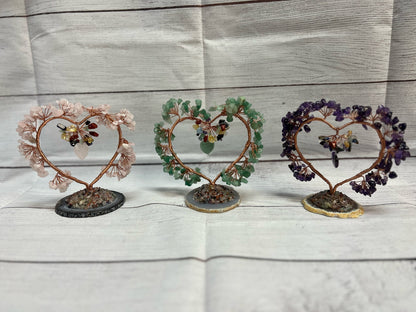 Stones | Stone Copper Wire Heart Tree