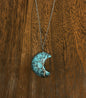 Stone Necklaces | Tree Of Life Wire Wrapped Crescent Moon Crystal Necklace