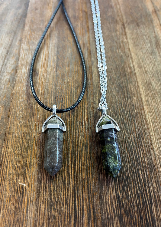 Stone Necklaces | Bloodstone Hexagonal Pendant