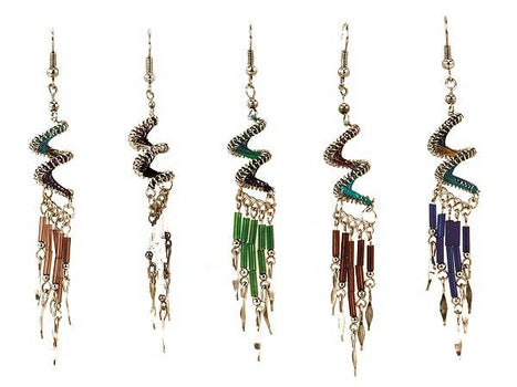 Earrings | Spiral Swirl Peruvian Thread Earrings