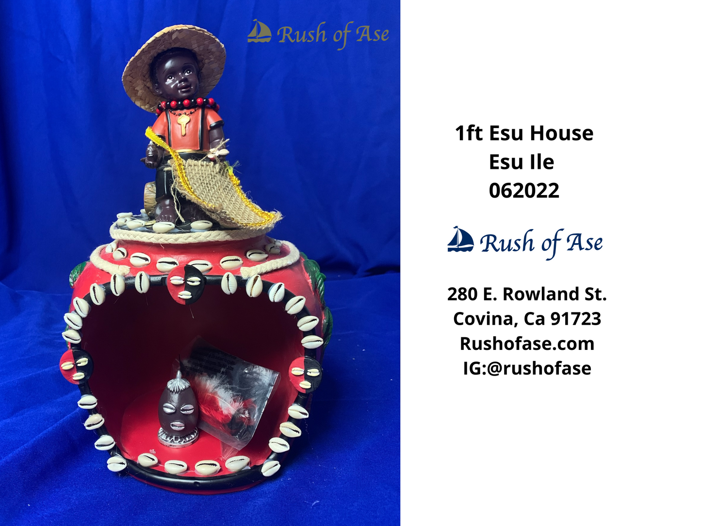 Orisa Statues | Esu Resin Statues | Esu House | Esu Ile - 13"  [FREE SHIPPING USA]