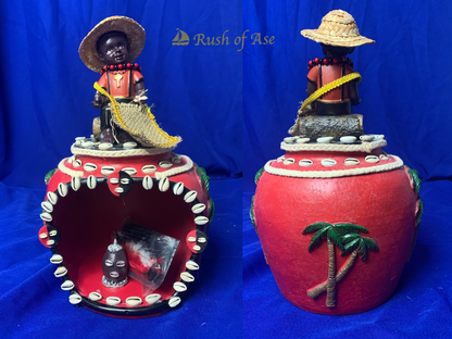 Orisa Statues | Esu Resin Statues | Esu House | Esu Ile - 13"  [FREE SHIPPING USA]
