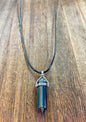 Stone Necklaces | Rainbow Hematite Hexagonal Pendant