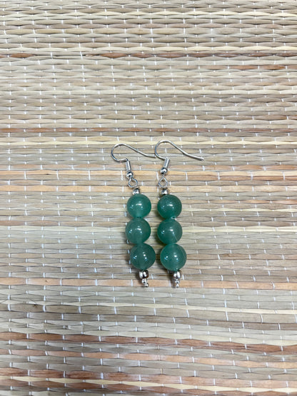 Earrings | Stone Earrings | 3 Stone Earrings | 8 mm