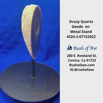 Stones | Druzy Quartz Geodes on Metal Stand