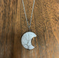 Stone Necklaces | Tree Of Life Wire Wrapped Crescent Moon Crystal Necklace