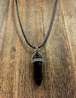 Stone Necklaces | Obsidian Hexagonal Pendant