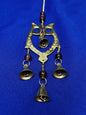 Wind Chimes | Owl Brass Chime with Bells & Beads - 10.5"L