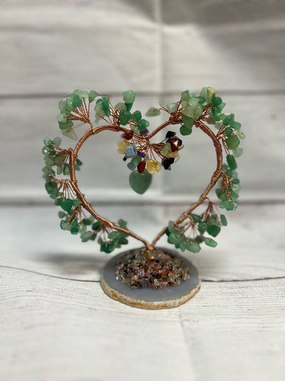 Stones | Stone Copper Wire Heart Tree