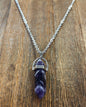 Stone Necklaces | Amethyst Hexagonal Pendant