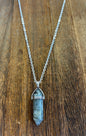 Stone Necklaces | Labradorite Hexagonal Pendant