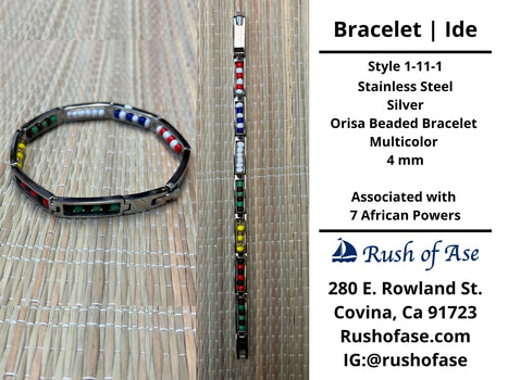 Bracelets | Orisa Bracelets | Ide | Stainless Steel Metal Beaded Bracelets – Multicolor
