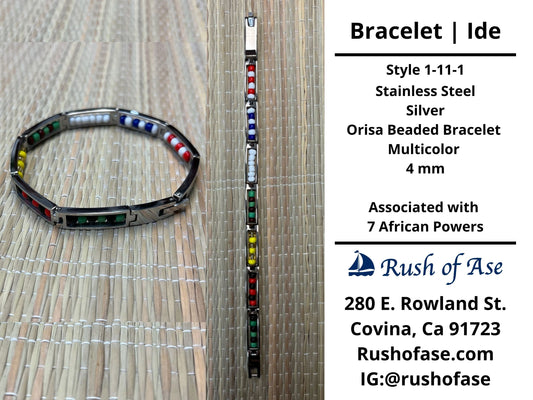 Bracelets | Orisa Bracelets | Ide | Stainless Steel Metal Beaded Bracelets – Multicolor