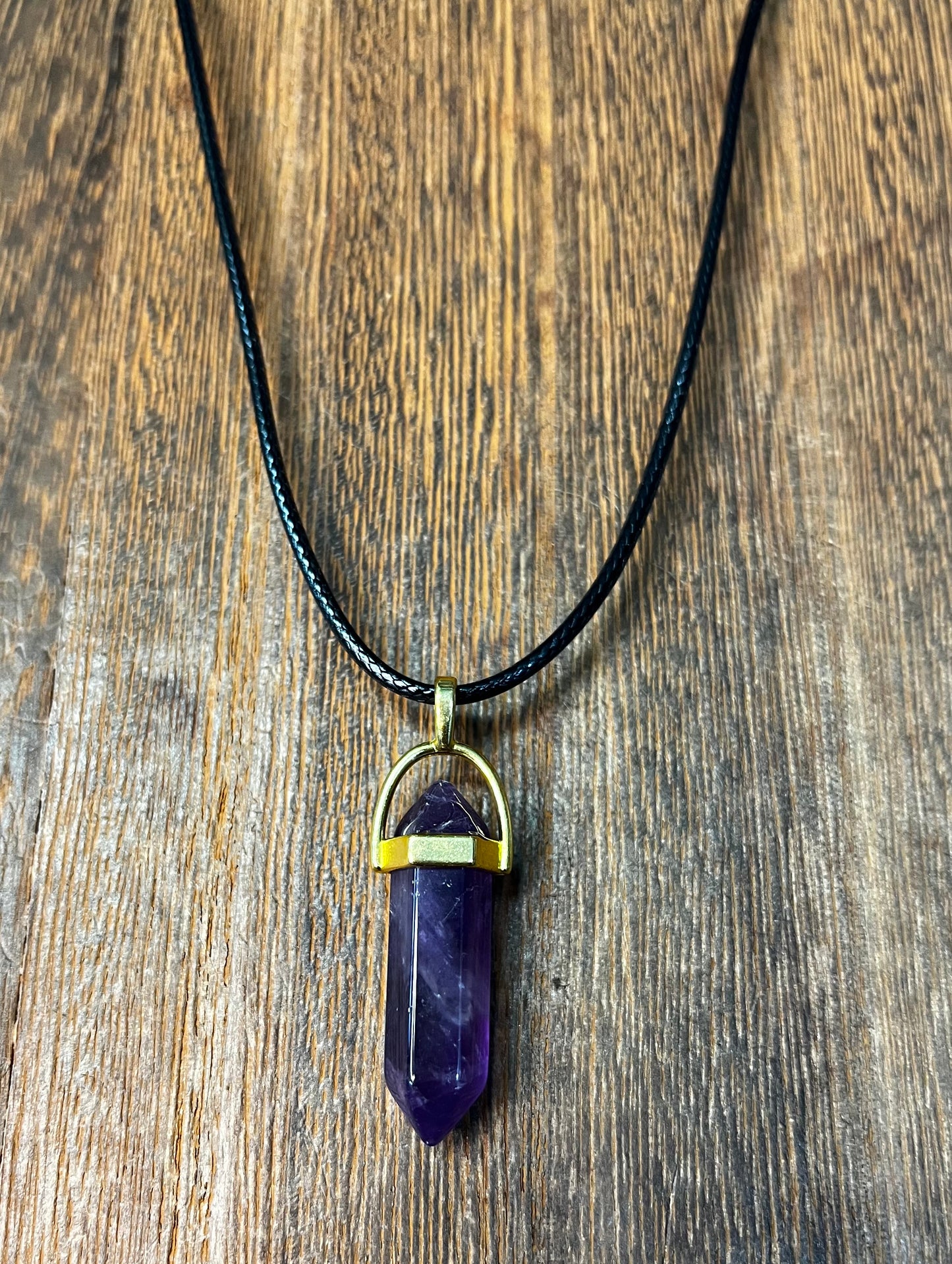 Stone Necklaces | Amethyst Hexagonal Pendant