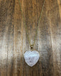 Stone Necklaces | Heart Stone Encased in Gold