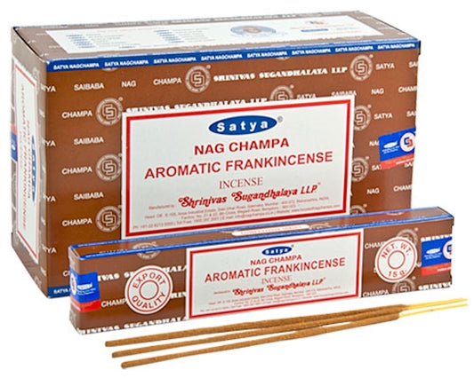 Incense Sticks | Aromatic Frankincense Satya Nag Champa Incense Sticks